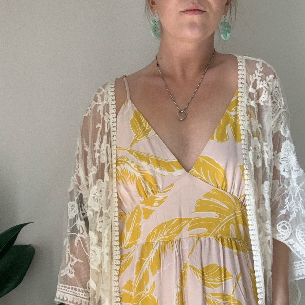 Blue Rain Lace Duster